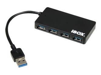 IBOX IUH3F56 HUB I-BOX USB 3.0 CZARNY 4-PORTY SLIM