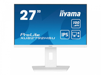 IIYAMA XUB2792HSU-W6 27inch ETE IPS FHD 100Hz 250cd/m2 0.4ms Speakers HDMI DP USB 4x3.2 White FreeSync 15cm Height Adj. White