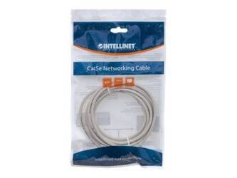 INTELLINET patch cord RJ45. kat. 5e UTP. 3m szary. 100 miedź