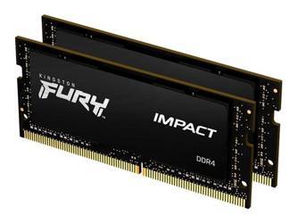 KINGSTON 64GB 2666MHz DDR4 CL16 SODIMM Kit of 2 FURY Impact