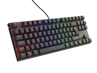 KLAWIATURA DLA GRACZY GENESIS THOR 303 TKL DE PODŚWIETLENIE RGB MECHANICZNA BROWN CZARNA HOT SWAP