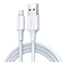 Kabel Lightning do USB UGREEN 2.4A US155, 1.5m (biały) 80315