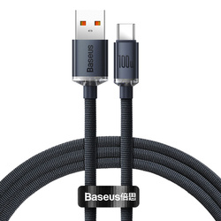 Kabel USB do USB-C Baseus Crystal Shine, 100W, 1.2m (czarny)