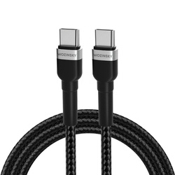 Kabel Wozinsky WNBCC1 USB-C / USB-C PD 65W 1 m - czarny