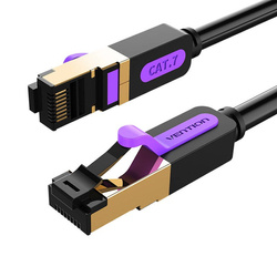 Kabel sieciowy CAT7 SFTP Vention ICDBH RJ45 Ethernet 10Gbps 2m czarny
