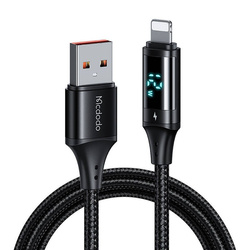 Kabel z wyświetlaczem USB do Lightning Mcdodo CA-1060, 1.2m (czarny)