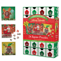Kalendarz adwentowy puzzle Christmas Dogs 8924-5738