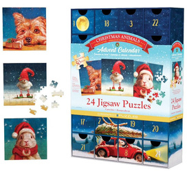 Kalendarz adwentowy puzzle Funny Christmas Animals 8924-5734