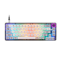 Klawiatura mechaniczna gamingowa Motospeed CK69 RGB (biała)