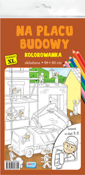 Kolorowanka XL Na placu budowy