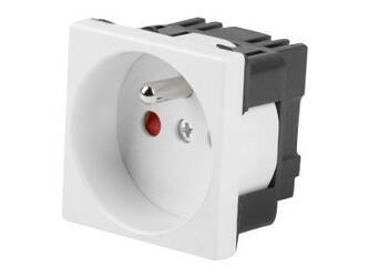 LANBERG AC 45x45 socket 230V french white