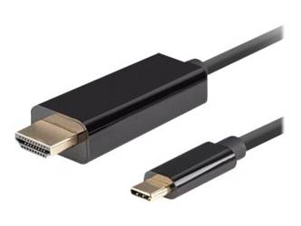 LANBERG Kabel USB-C M ->HDMI M 0.5m 4K 60Hz czarny