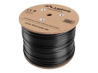 LANBERG LCU6-30CU-0305-BK Lanberg kabel instalacyjny żel. UTP, kat. 6 , drut, CU, 305m czarny