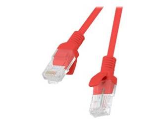 LANBERG PCU6-10CC-0100-R Lanberg Patchcord RJ45 kat. 6 UTP 1m czerwony