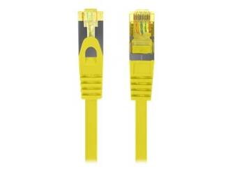 LANBERG Patchcord Kat.6A S/FTP LSZH CU 1m żółty