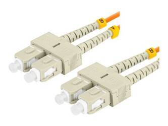 LANBERG fiber optic patchcord MM SC/UPC-SC/UPC duplex 2m LSZH om2 50/125 3.0mm orange