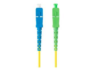 LANBERG fiber optic patchcord SM SC/APC-SC/UPC simplex 5m LSZH g657a1 3.0mm yellow
