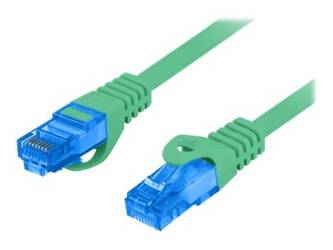 LANBERG patchcord cat.6A FTP LSZH CCA 0.5m green