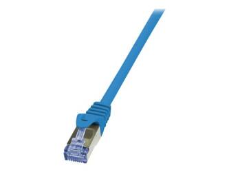 LOGILINK CQ3016S LOGILINK Patchcord Cat.6A 10G S/FTP PIMF PrimeLine 0,25m niebieski