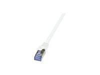 LOGILINK CQ3081S LOGILINK Patchcord Cat.6A 10G S/FTP PIMF PrimeLine 7,5m biały