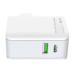 Ładowarka sieciowa LDNIO A4403C USB, USB-C 20W + kabel USB-C - USB-C