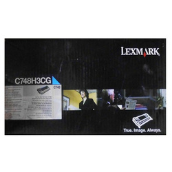 Lexmark oryginalny toner C748H3CG, C748, cyan, 10000s