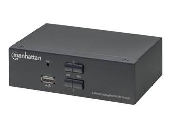 MANHATTAN Przełącznik KVM DisplayPort/USB 2x1 4K 60Hz