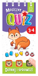 Magiczny quiz z liskiem. Dotknij i sprawdź. Magiczny quiz