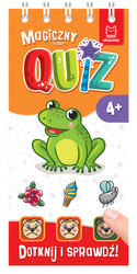 Magiczny quiz z żabką. Dotknij i sprawdź. Magiczny quiz