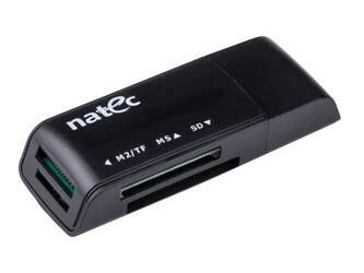 NATEC NCZ-0560 Natec Czytnik Kart MINI ANT 3 SDHC, MMC, M2, Micro SD, USB 2.0 Black