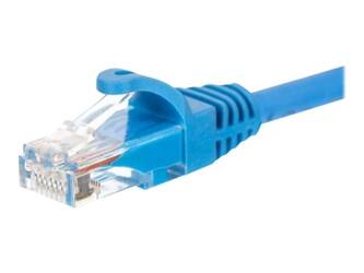 NETRACK BZPAT0256B Netrack patchcord RJ45, osłonka zalewana, kat. 6 UTP, 0.25m niebieski