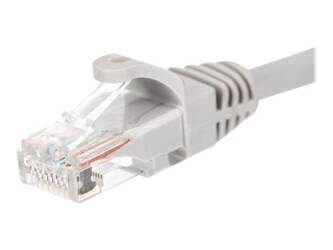 NETRACK BZPAT05U5E Netrack patchcord RJ45, osłonka zalewana, kat. 5e UTP, 0.5m szary