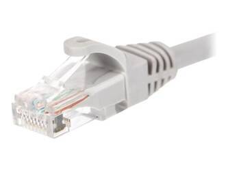 NETRACK BZPAT16 Netrack patchcord RJ45, osłonka zalewana, kat. 6 UTP, 1m szary