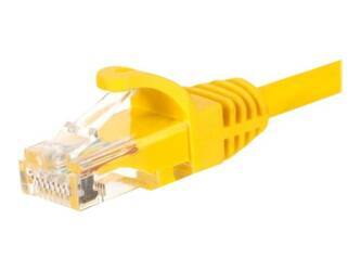 NETRACK BZPAT16Y Netrack patchcord RJ45, osłonka zalewana, kat. 6 UTP, 1m żółty