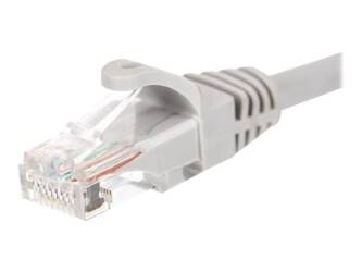 NETRACK BZPAT36 Netrack patchcord RJ45, osłonka zalewana, kat. 6 UTP, 3m szary