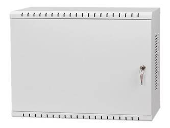 NETRACK Hanging cabinet V-Line Rack 19inch 3U / 180mm - gray metal door