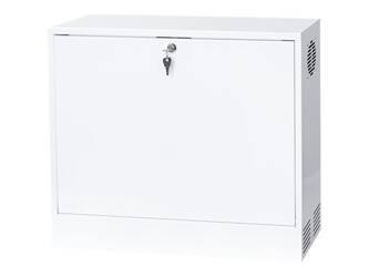 NETRACK Hanging cabinet V-Line Rack 19inch 3U / 180mm - white metal door