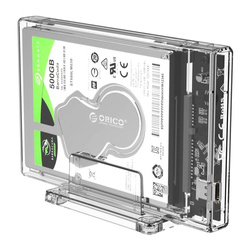 Obudowa zewnętrzna dysku Orico HDD 2,5" z podstawką, USB-C 3.1 + kabel (USB 3.0 do USB-C)