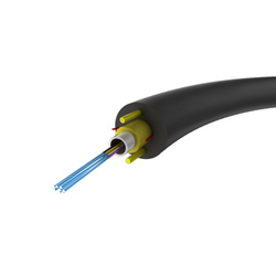 Optix | kabel światłowodowy uniwersalny Z-XOTKtcdD 12F | jednomodowy, G.652D, 4km, 5,2 mm, 1,2 KN, aramid
