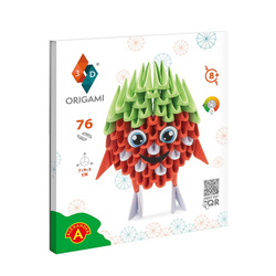 Origami 3D Truskawka