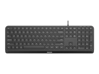 PHILIPS SPK6207B Wired Keyboard Black - US International