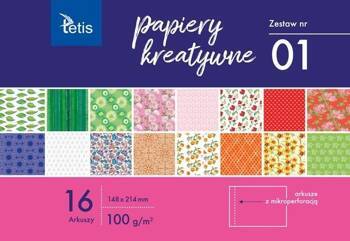 Papiery kreatywne zestaw 1 A5 16 ark.