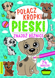 Pieski. Połącz kropki, znajdź różnicę