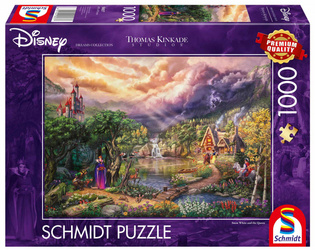 Puzzle 1000 PQ T. Kinkade Królewna Śnieżka i Zła Królowa Disney 112732