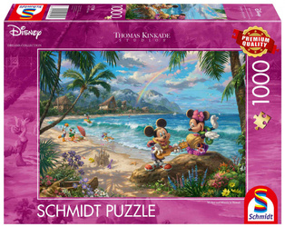Puzzle 1000 PQ T. Kinkade Myszka Miki & Minnie na Hawajach Disney 112332
