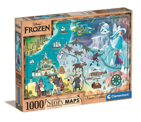 Puzzle 1000 Story maps Frozen 39666