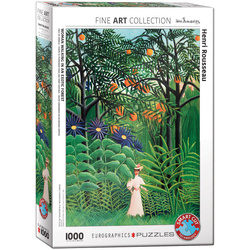 Puzzle 1000 Woman in an Exotic Forest by Henri Rousseau 6000-5608