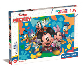 Puzzle 104 Super kolor Disney mickey and friends 25745