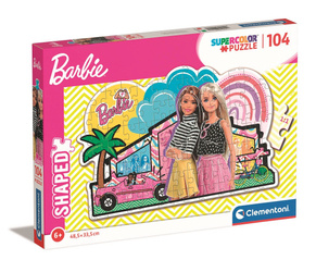 Puzzle 104 shaped Barbie