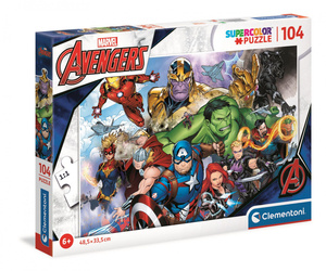 Puzzle 104 super color Avengers 25718